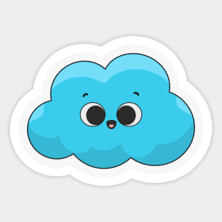 Cute cloud illustration Sticker